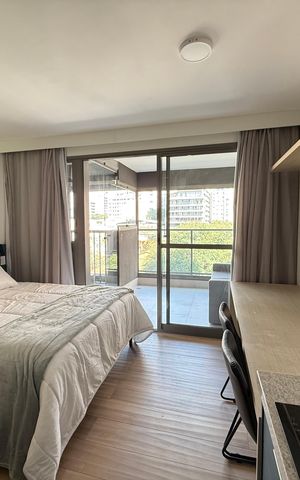 Studio para alugar com 31m², 1 quarto e sem vaga Studio para alugar com 31m², 1 quarto e sem vagaCozinha/Quarto