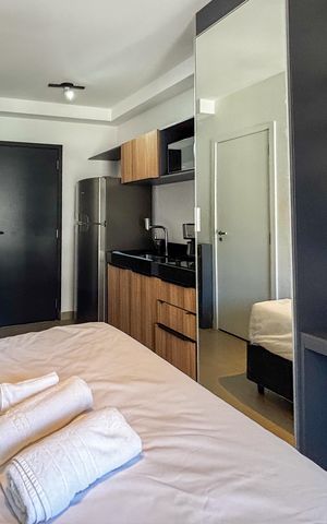 Studio para alugar com 35m², 1 quarto e sem vaga