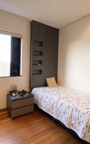 Apartamento à venda com 195m², 4 quartos e 4 vagasQuarto 3
