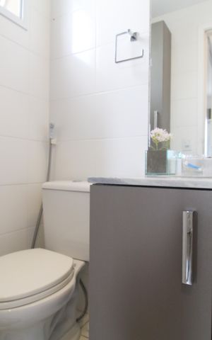 Apartamento à venda com 72m², 1 quarto e 1 vagaBanheiro suíte 