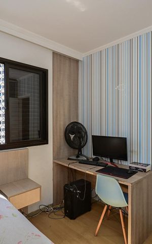 Apartamento à venda com 78m², 3 quartos e 2 vagasQuarto 2