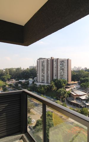 Studio para alugar com 26m², 1 quarto e sem vagaSala / Cozinha - Varanda