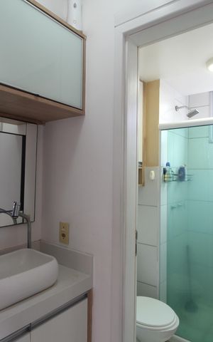 Apartamento para alugar com 52m², 2 quartos e 1 vagaBanheiro