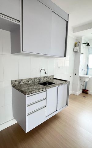 Apartamento à venda com 50m², 2 quartos e 2 vagas Apartamento à venda com 50m², 2 quartos e 2 vagasCozinha