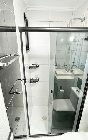 Apartamento à venda com 90m², 3 quartos e 2 vagas Apartamento à venda com 90m², 3 quartos e 2 vagasBanheiro da Suíte