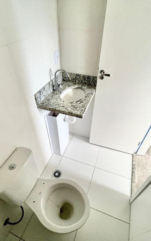 Apartamento à venda com 46m², 1 quarto e 1 vaga Apartamento à venda com 46m², 1 quarto e 1 vagaBanheiro da Suíte