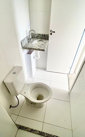Apartamento à venda com 46m², 1 quarto e 1 vaga Apartamento à venda com 46m², 1 quarto e 1 vagaBanheiro da Suíte