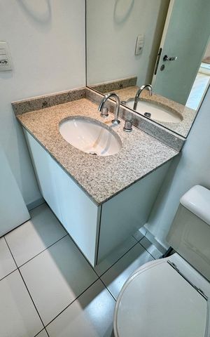 Apartamento para alugar com 62m², 2 quartos e 1 vaga Apartamento para alugar com 62m², 2 quartos e 1 vagaBanheiro 1