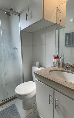 Apartamento para alugar com 77m², 3 quartos e 1 vaga Apartamento para alugar com 77m², 3 quartos e 1 vagaBanheiro da Suíte 1