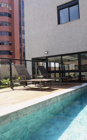 Studio à venda com 40m², 1 quarto e 1 vaga Studio à venda com 40m², 1 quarto e 1 vagaÁrea comum - Piscina
