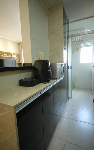 Apartamento à venda com 73m², 2 quartos e 2 vagasCozinha 