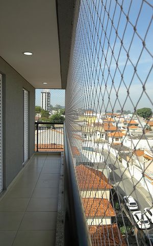 Apartamento à venda com 73m², 2 quartos e 2 vagasVaranda da Sala e dos quartos 