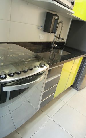 Apartamento à venda com 73m², 2 quartos e 2 vagasCozinha 