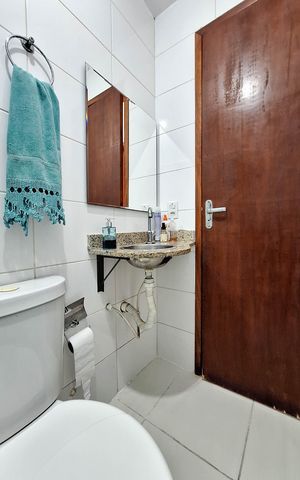 Casa de condomínio à venda com 150m², 3 quartos e 3 vagas Casa de condomínio à venda com 150m², 3 quartos e 3 vagasBanheiro Social