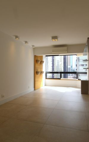 Apartamento para alugar com 105m², 1 quarto e 2 vagasSala