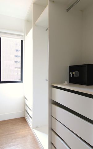 Apartamento para alugar com 105m², 1 quarto e 2 vagasCloset da Suíte