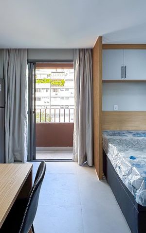 Apartamento à venda com 25m², 1 quarto e sem vaga
