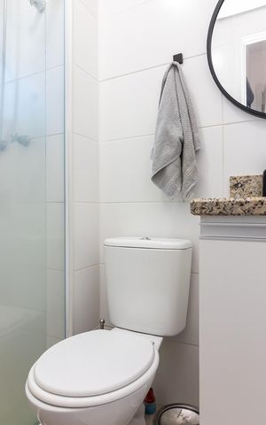Apartamento à venda com 38m², 1 quarto e sem vagaBanheiro da Suíte