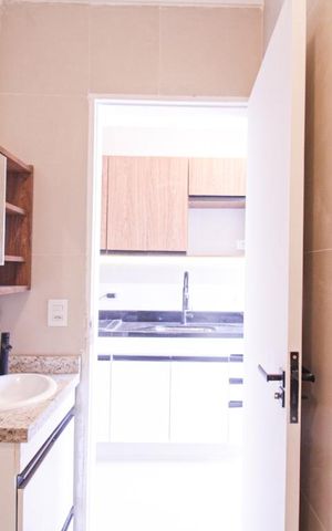 Studio para alugar com 17m², 1 quarto e sem vaga Studio para alugar com 17m², 1 quarto e sem vagaBanheiro