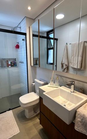 Apartamento à venda com 63m², 2 quartos e 2 vagas Apartamento à venda com 63m², 2 quartos e 2 vagasbanheiro 2
