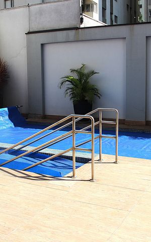 Studio para alugar com 41m², 1 quarto e 1 vagaPiscina