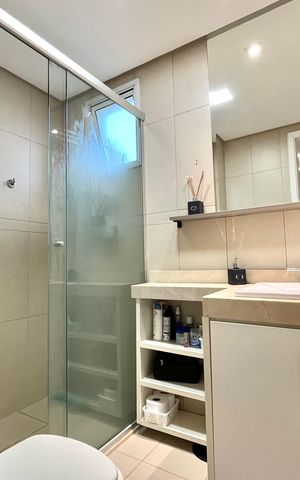Apartamento à venda com 121m², 3 quartos e 2 vagas Apartamento à venda com 121m², 3 quartos e 2 vagasBanheiro da Suíte 1