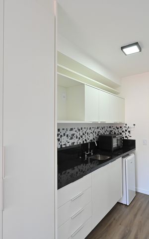 Studio à venda com 27m², 1 quarto e sem vagaCozinha