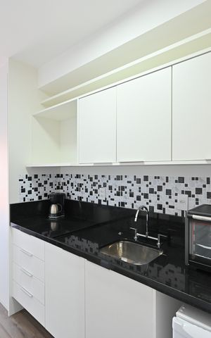 Studio à venda com 27m², 1 quarto e sem vagaCozinha