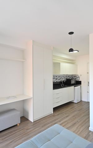 Studio à venda com 27m², 1 quarto e sem vagaSala/Quarto