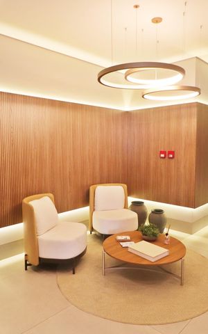 Apartamento para alugar com 79m², 2 quartos e 2 vagasHall social