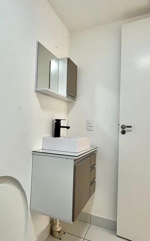 Apartamento à venda com 32m², 1 quarto e sem vaga Apartamento à venda com 32m², 1 quarto e sem vagaBanheiro da Suíte