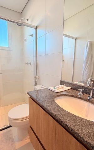 Apartamento à venda com 160m², 3 quartos e 4 vagasBanheiro da Suíte 3