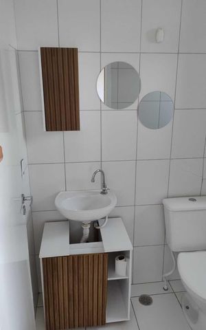 Studio para alugar com 25m², 1 quarto e sem vaga Studio para alugar com 25m², 1 quarto e sem vagaBanheiro