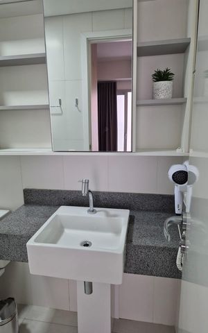 Apartamento para alugar com 38m², 1 quarto e 2 vagasBanheiro