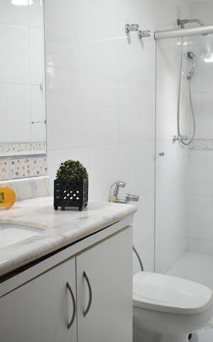 Apartamento à venda com 142m², 3 quartos e 2 vagasBanheiro Social