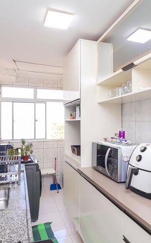 Apartamento à venda com 57m², 3 quartos e 1 vagaCozinha e Área de Serviço