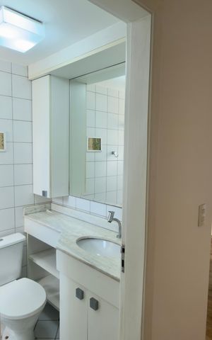 Apartamento à venda com 56m², 2 quartos e 2 vagas Apartamento à venda com 56m², 2 quartos e 2 vagasBanheiro