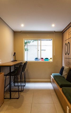 Apartamento para alugar com 26m², 1 quarto e sem vaga Apartamento para alugar com 26m², 1 quarto e sem vagaCoWorking