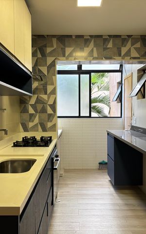 Apartamento à venda com 70m², 2 quartos e 2 vagas Apartamento à venda com 70m², 2 quartos e 2 vagasCozinha