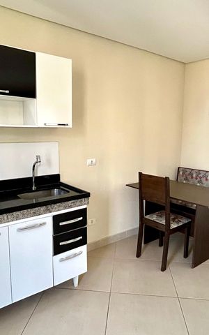 Studio à venda com 38m², 1 quarto e 1 vaga