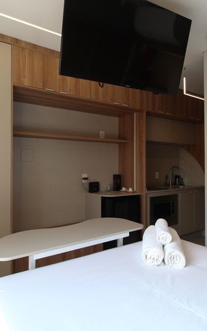 Studio para alugar com 21m², 1 quarto e sem vagaSala/Quarto