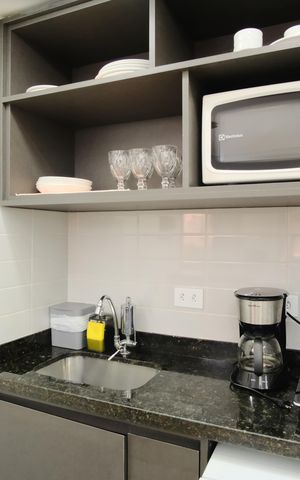 Studio à venda com 29m², 1 quarto e 1 vagaCozinha