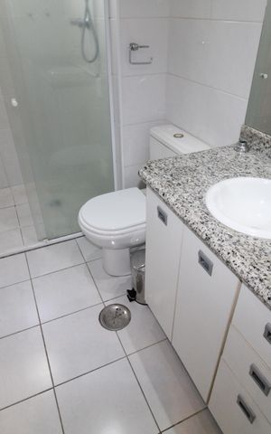 Apartamento para alugar com 52m², 1 quarto e 2 vagasBanheiro da Suíte