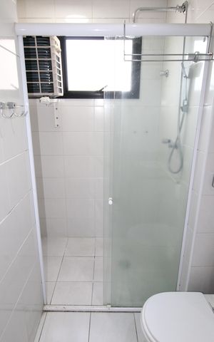 Apartamento para alugar com 52m², 1 quarto e 2 vagasBanheiro da Suíte