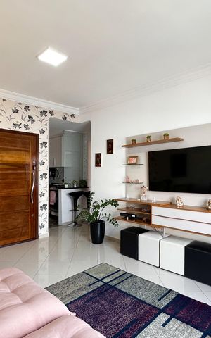 Apartamento à venda com 59m², 2 quartos e 1 vaga Apartamento à venda com 59m², 2 quartos e 1 vagaSala