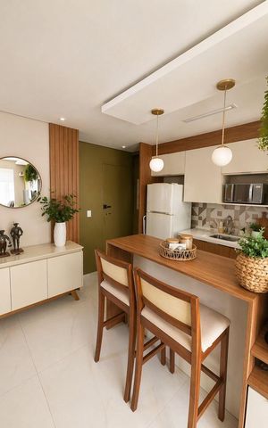 Apartamento à venda com 46m², 2 quartos e 1 vagaSala