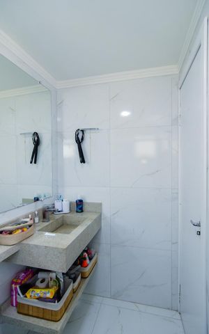 Apartamento à venda com 78m², 3 quartos e 1 vagaBanheiro da Suíte