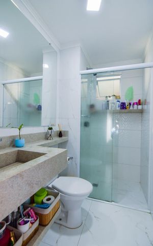 Apartamento à venda com 78m², 3 quartos e 1 vagaBanheiro Social