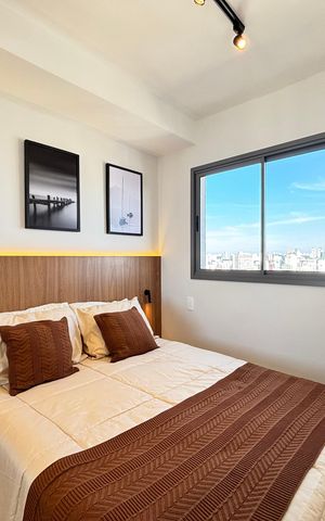 Apartamento para alugar com 25m², 1 quarto e sem vagaSuíte
