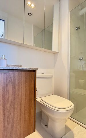 Apartamento para alugar com 25m², 1 quarto e sem vagaBanheiro da Suíte